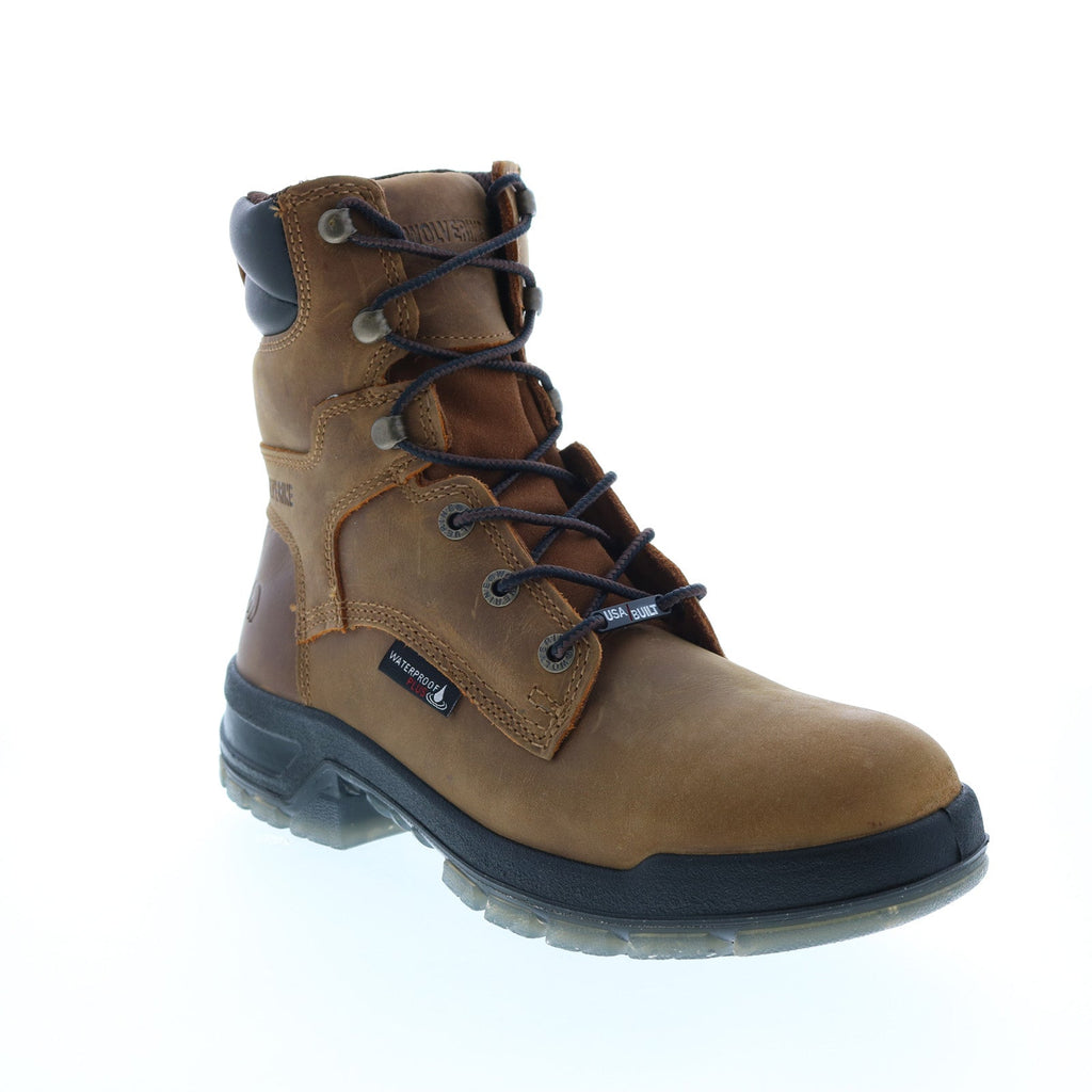 Wolverine Ramparts 8" Boot W190020 Mens Brown Wide Leather Work Boots