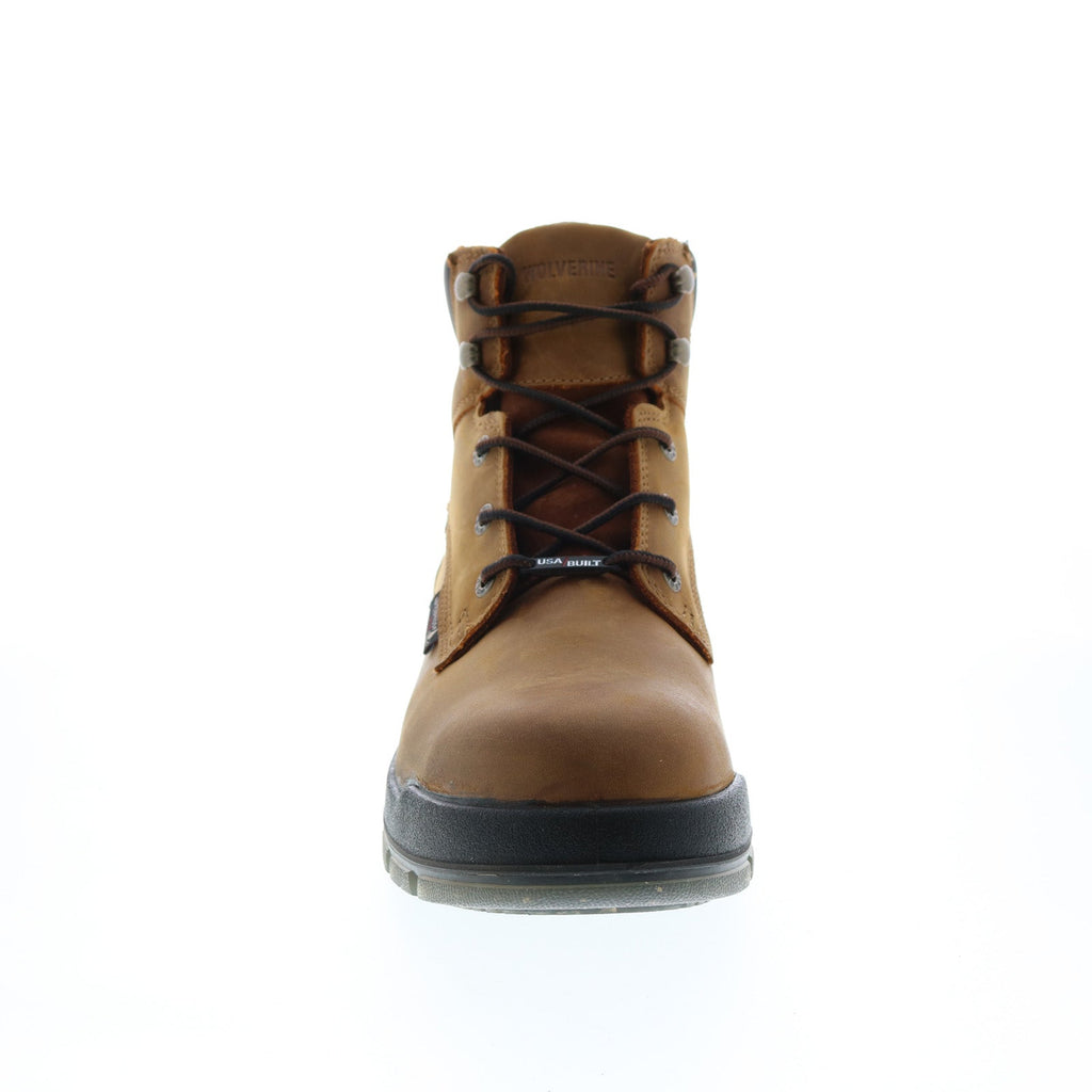 Wolverine Ramparts USA DuraShocks WP CarbonMax 6" Mens Brown Work Boot