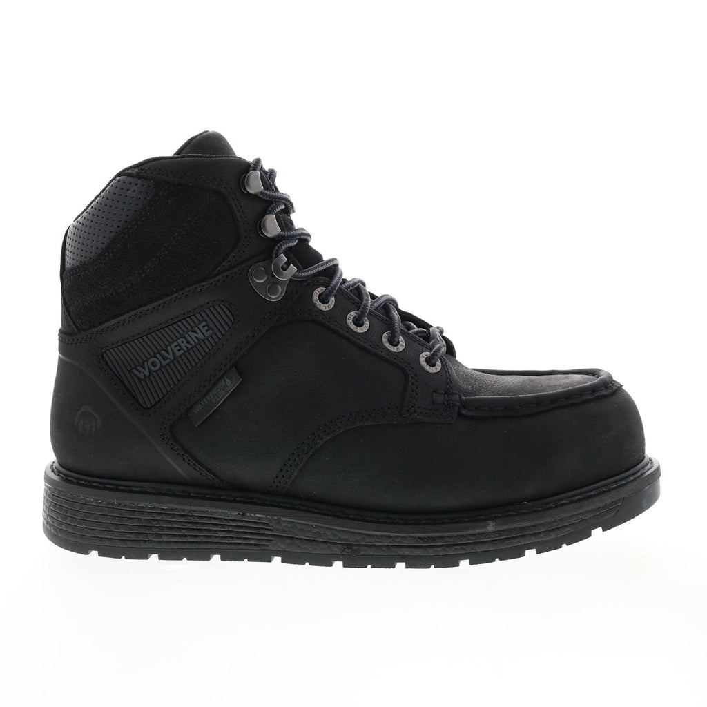 Wolverine Hellcat Wedge Moc-Toe Ultraspring WP CM 6" Mens Black Wide B