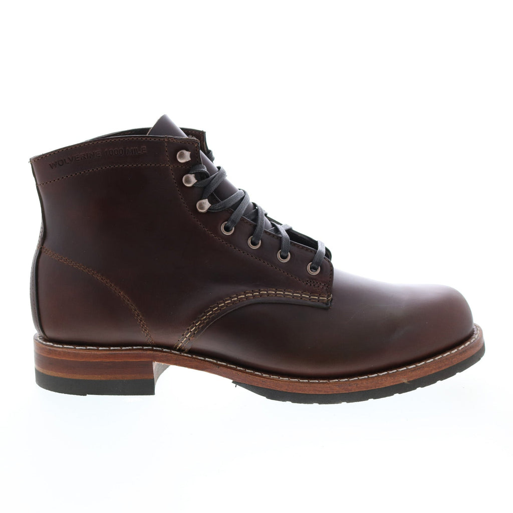 Wolverine 1000 Mile Evans W990072 Mens Brown Leather Casual Dress Boot