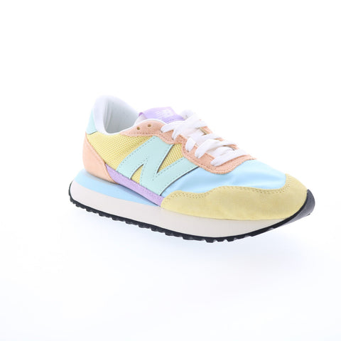 New Balance 237 WS237VB Womens Yellow Suede Lifestyle Sneakers Shoes