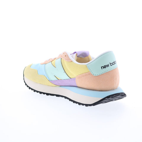 New Balance 237 WS237VB Womens Yellow Suede Lifestyle Sneakers Shoes