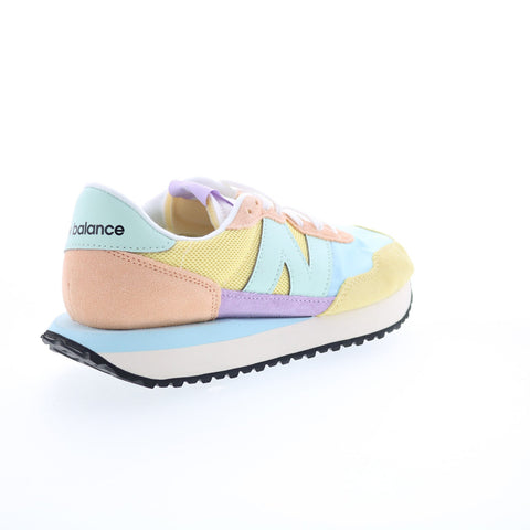 New Balance 237 WS237VB Womens Yellow Suede Lifestyle Sneakers Shoes