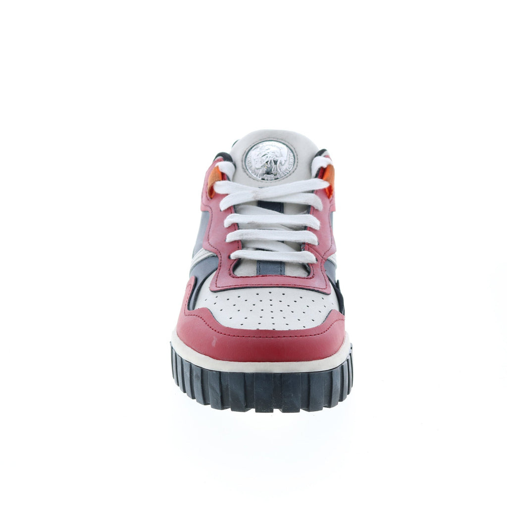 DIESEL ディーゼル レット×ブラック×ホワイト S-RUA LOW SK スニーカー 28.5 Diesel Le Rua S-Rua Low Sk Mens White Leather Lifestyle Sneakers