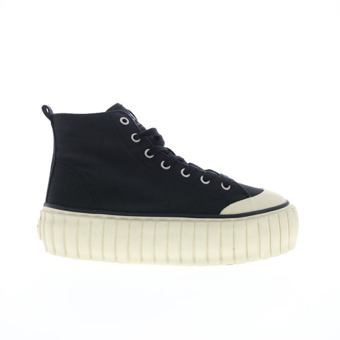 Diesel S-Hanami Mid X Womens Black Canvas Lifestyle Sneakers Shoes