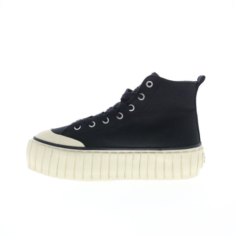 Diesel S-Hanami Mid X Womens Black Canvas Lifestyle Sneakers Shoes