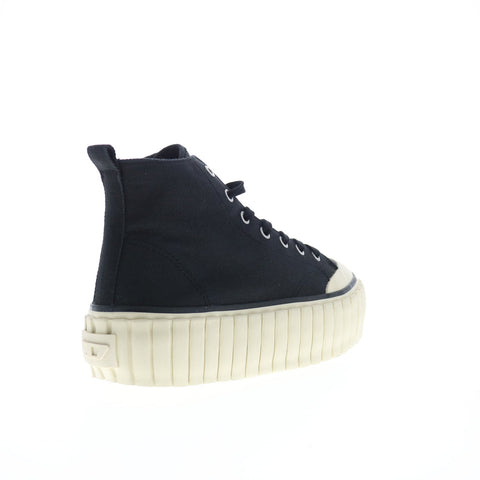 Diesel S-Hanami Mid X Womens Black Canvas Lifestyle Sneakers Shoes