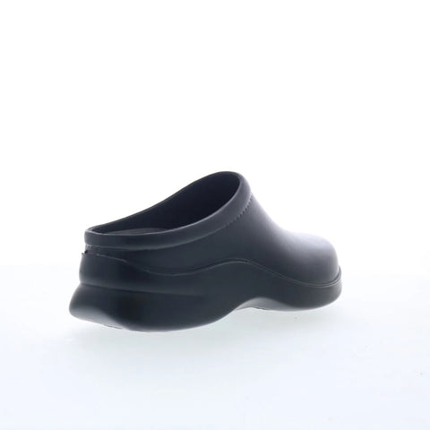 Klogs Dusty Made In USA Mens Black Leather Slip On Clogs Slippers Shoes