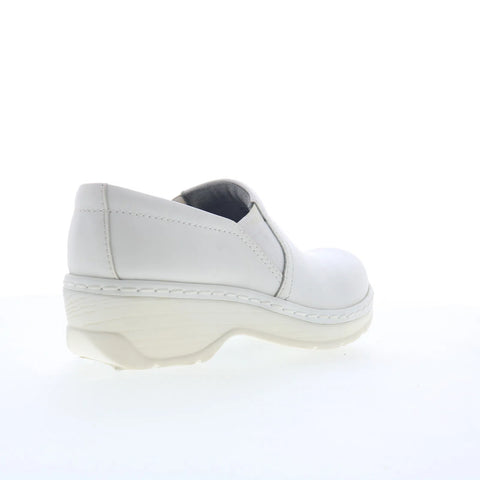 Klogs Naples 130010001 Womens White Leather Slip On Clog Sandals Shoes