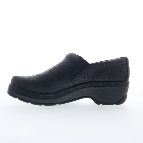 Klogs Naples 130010066 Womens Black Leather Slip On Clog Sandals Shoes