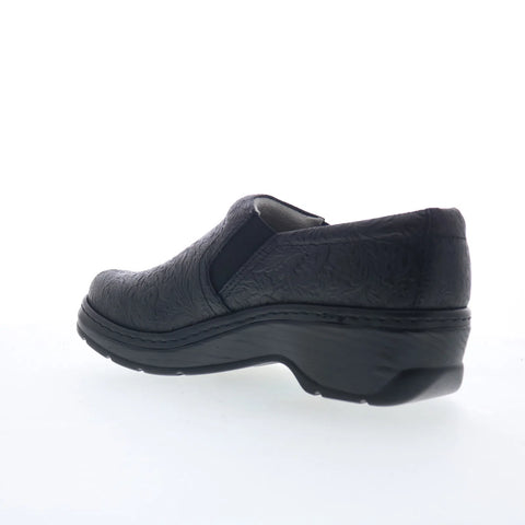 Klogs Naples 130010066 Womens Black Leather Slip On Clog Sandals Shoes