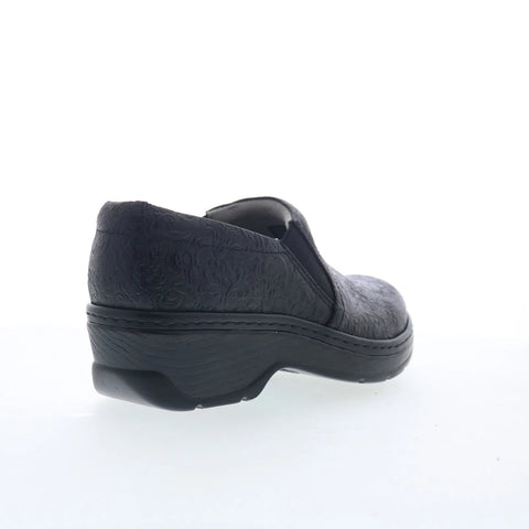 Klogs Naples 130010066 Womens Black Leather Slip On Clog Sandals Shoes