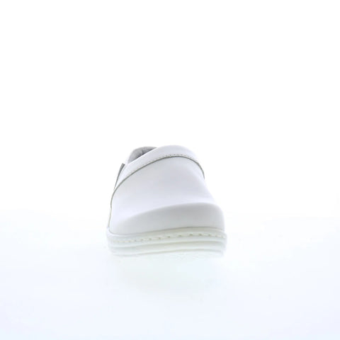 Klogs Mission 130870168 Womens White Leather Slip On Clog Sandals Shoes