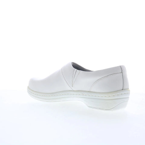 Klogs Mission 130870168 Womens White Leather Slip On Clog Sandals Shoes