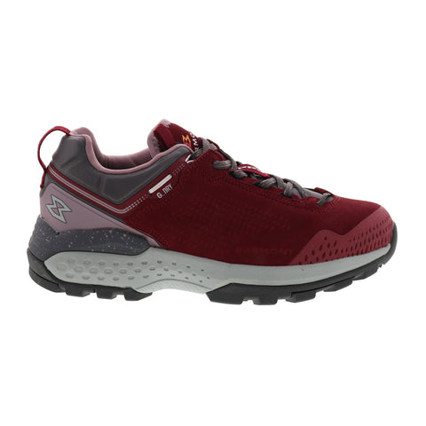 Garmont Groove G-Dry 002599 Womens Red Leather Lace Up Athletic Hiking Shoes