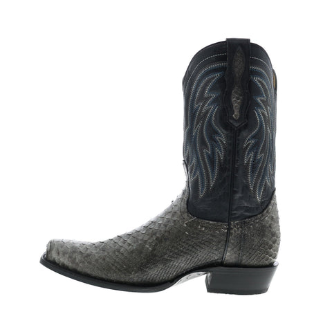 Roper Peyton Python 09-020-7826-8547 GY Mens Gray Cowboy Western Boots