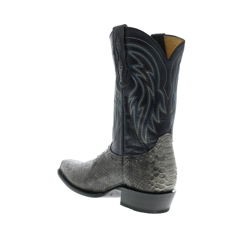 Roper Peyton Python 09-020-7826-8547 GY Mens Gray Cowboy Western Boots