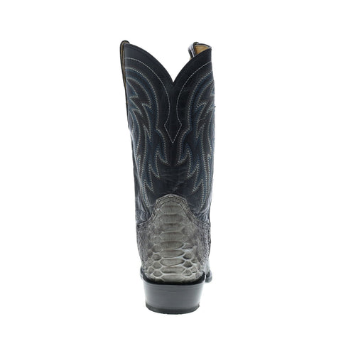 Roper Peyton Python 09-020-7826-8547 GY Mens Gray Cowboy Western Boots