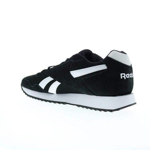 Reebok Glide Ripple Mens Black Leather Lifestyle Sneakers Shoes