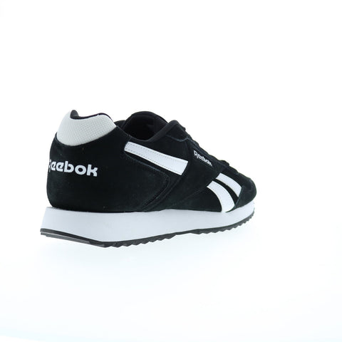 Reebok Glide Ripple Mens Black Leather Lifestyle Sneakers Shoes