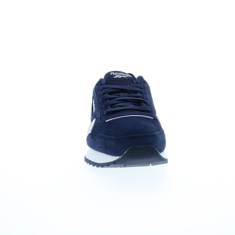 Reebok Glide Ripple Mens Blue Suede Lace Up Lifestyle Sneakers Shoes