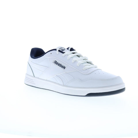 Reebok Court Advance Mens White Leather Lifestyle Sneakers Shoes