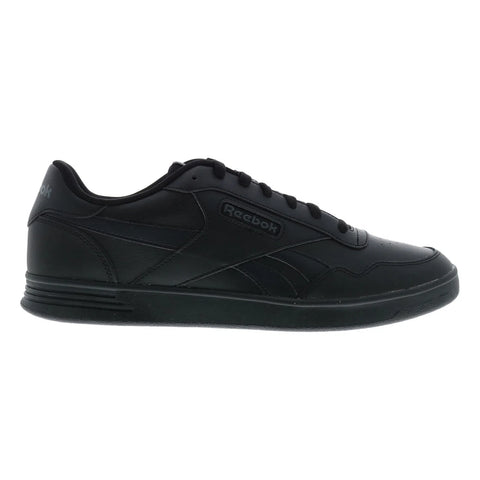 Reebok Court Advance Mens Black Leather Lifestyle Sneakers Shoes