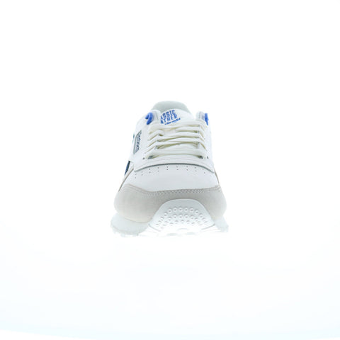 Reebok Classic Leather Mens Beige Leather Lace Up Lifestyle Sneakers Shoes