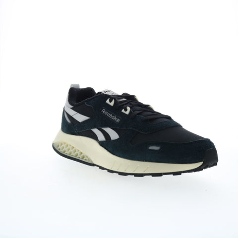 Reebok Classic Leather Hexalite Mens Black Suede Lifestyle Sneakers Shoes