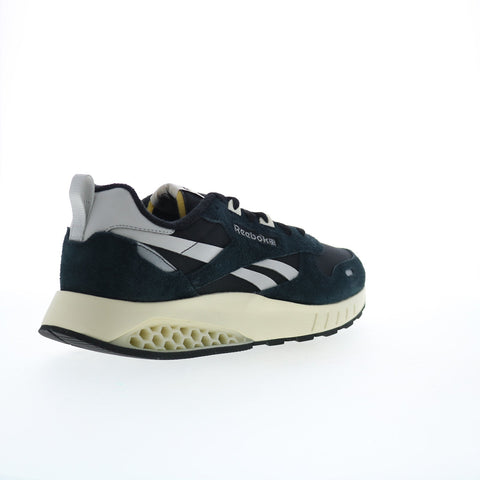 Reebok Classic Leather Hexalite Mens Black Suede Lifestyle Sneakers Shoes