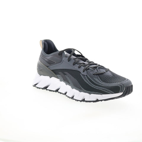 Reebok Zig Kinetica 3 Mens Gray Canvas Lace Up Lifestyle Sneakers Shoes