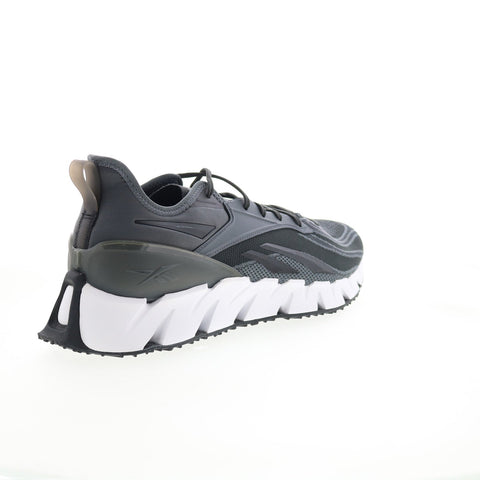 Reebok Zig Kinetica 3 Mens Gray Canvas Lace Up Lifestyle Sneakers Shoes
