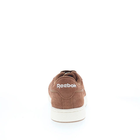 Reebok Club C 85 100033003 Mens Brown Suede Lace Up Lifestyle Sneakers Shoes