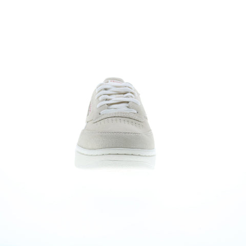 Reebok Club C Double Revenge Womens Beige Suede Lifestyle Sneakers Shoes