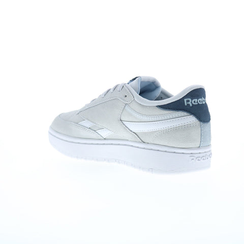 Reebok Club C Double Revenge Womens Gray Suede Lifestyle Sneakers Shoes