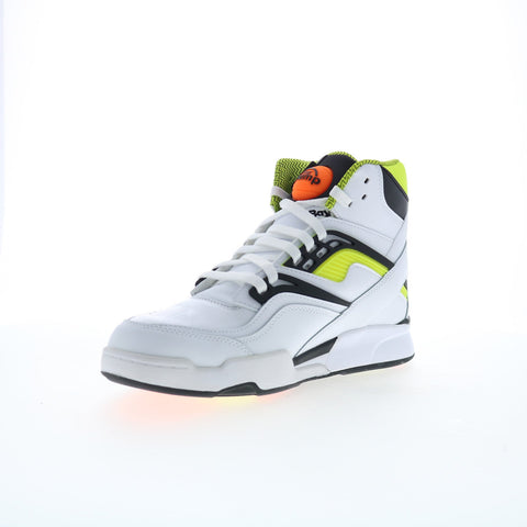 Reebok Pump TZ Mens White Leather Lace Up Lifestyle Sneakers Shoes