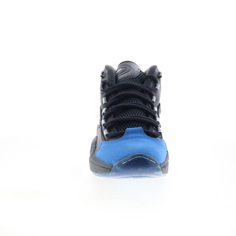 Reebok Question Mid Mens Black Leather Lace Up Athletic Basketball Shoes