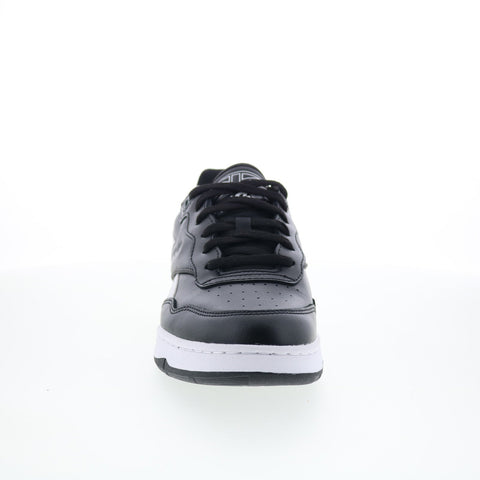 Reebok BB 4000 II Mens Black Leather Lace Up Lifestyle Sneakers Shoes
