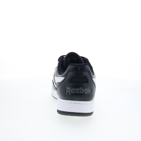 Reebok BB 4000 II Mens Black Leather Lace Up Lifestyle Sneakers Shoes
