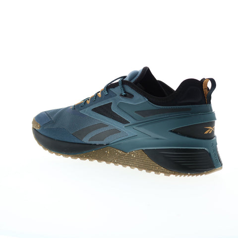Reebok Nano X3 Adventure Mens Blue Canvas Athletic Cross Training Shoes