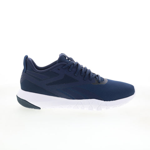 Reebok Flexagon Force 4 Mens Blue Canvas Athletic Cross Training Shoes