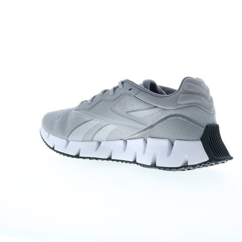 Reebok Zig Dynamica 4 Mens Gray Canvas Lace Up Lifestyle Sneakers Shoes