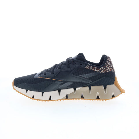 Reebok Zig Dynamica 4 Womens Black Canvas Lifestyle Sneakers Shoes