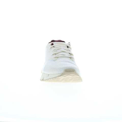 Reebok Zig Dynamica 4 Womens Beige Canvas Lace Up Lifestyle Sneakers Shoes