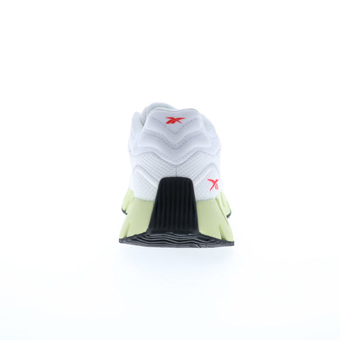 Reebok Zig Dynamica 4 Womens White Canvas Lace Up Lifestyle Sneakers Shoes