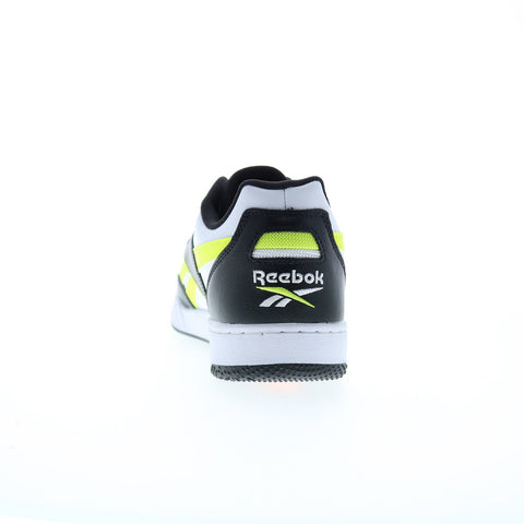 Reebok BB 4000 II Mens Black Leather Lace Up Lifestyle Sneakers Shoes