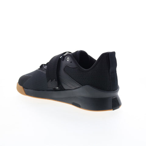 Reebok Lifter PR III Mens Black Leather Lace Up Athletic WeightliftingShoes