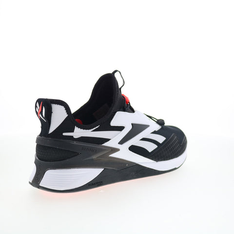 Reebok Nano X3 Froning Mens Black Canvas Athletic Cross Training Shoes