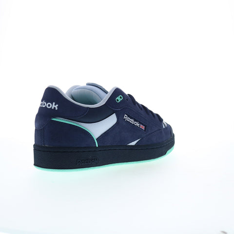Reebok Club C Bulc Mens Blue Suede Lace Up Lifestyle Sneakers Shoes