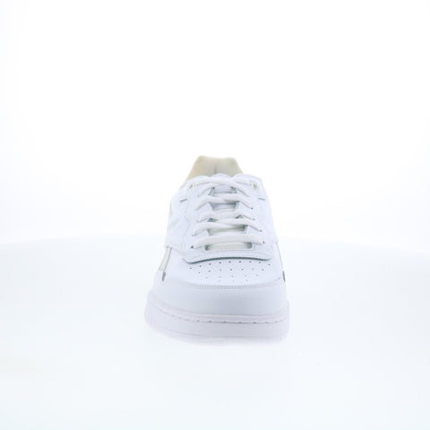 Reebok BB 4000 II Mens White Leather Lace Up Lifestyle Sneakers Shoes